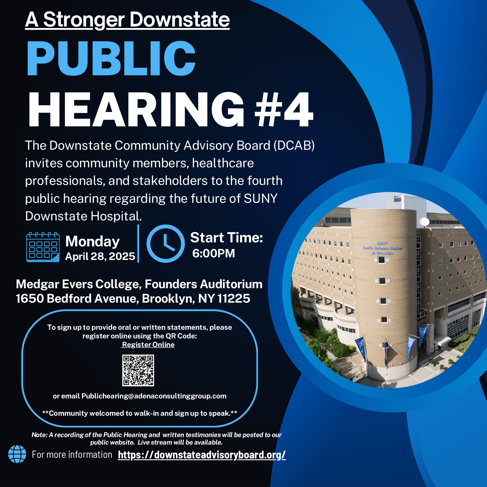 A Stronger Downstate Public Hearing #4
